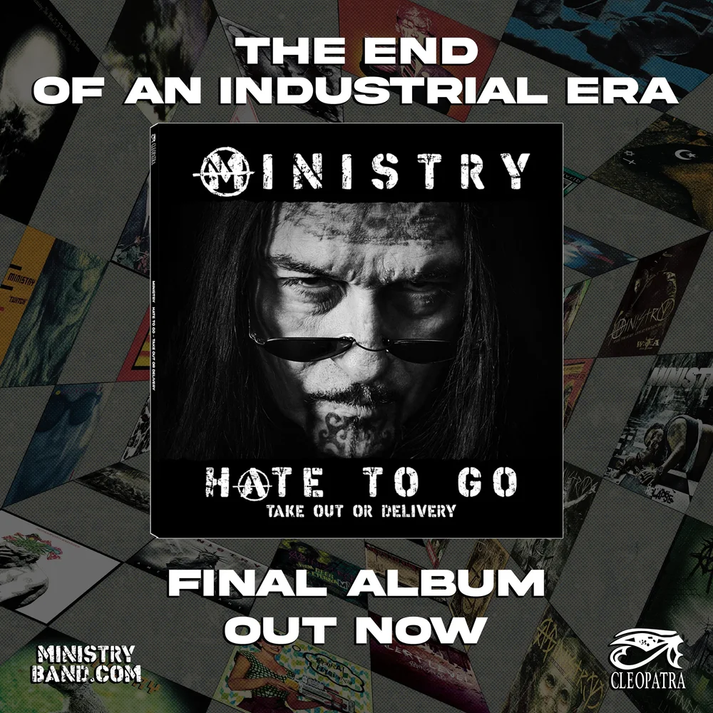 Capa de Hate To Go (Take Out Or Delivery), álbum final do Ministry