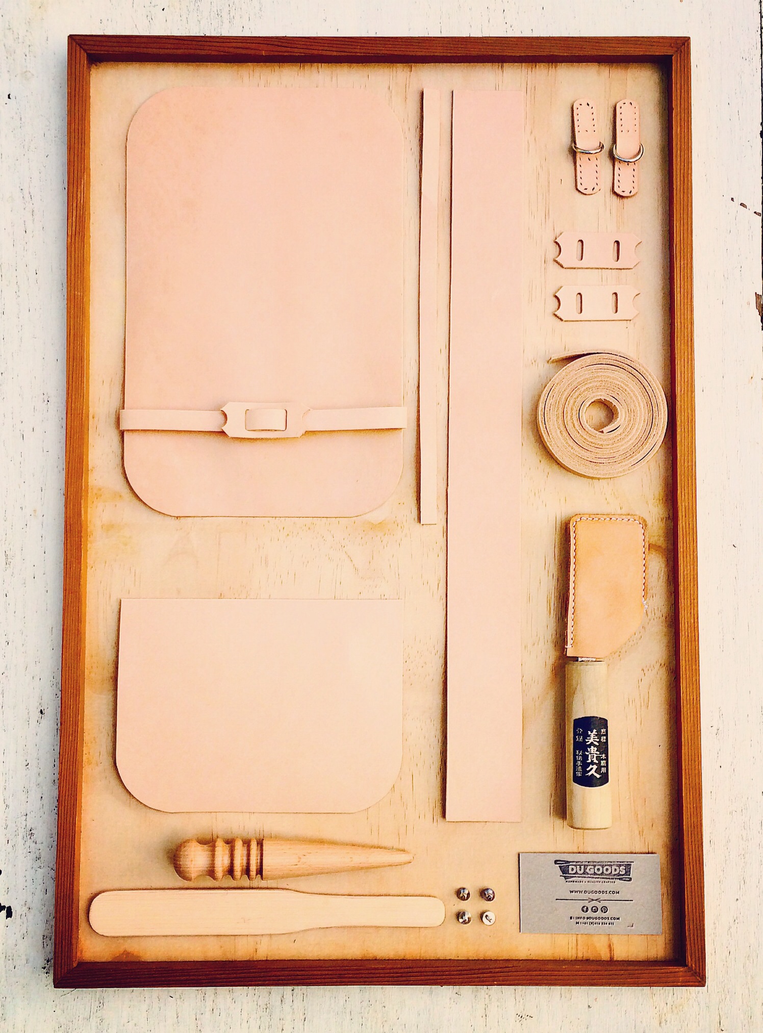 Hand cut. Ready for Cross Body