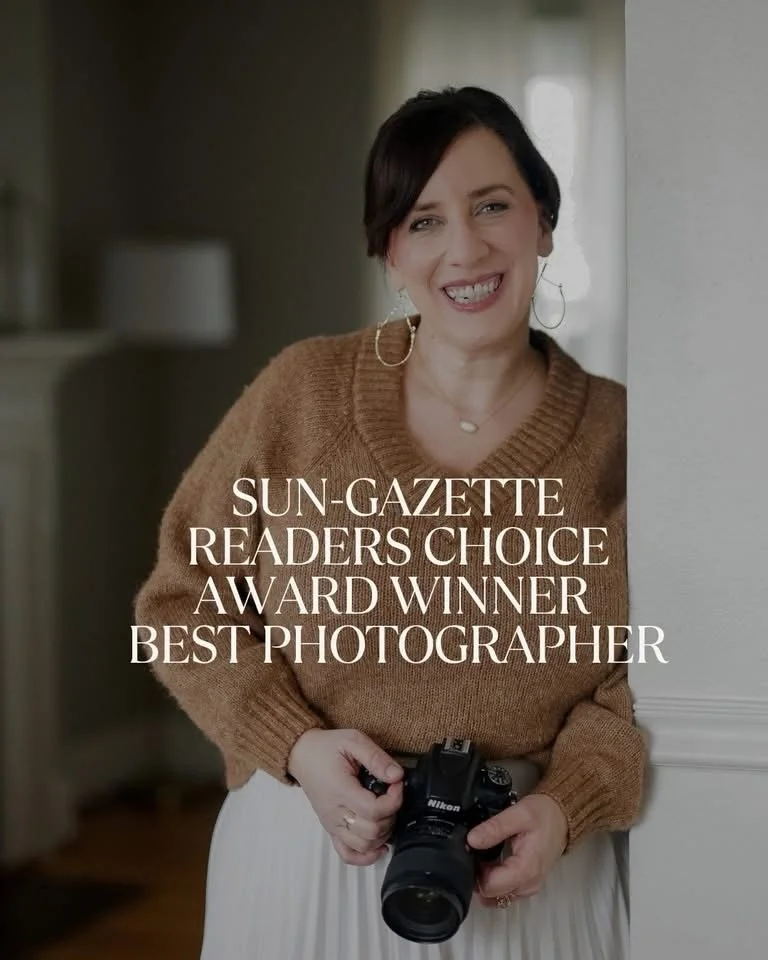 ✨ YOU GUYS!! ✨
I&rsquo;m so so thrilled to share I&rsquo;ve been named *Best Photographer* in the 2025 Williamsport Sun-Gazette Readers Choice Awards! 
 
I am beyond grateful. For your votes. For your support. For the sessions booked. For all the mom