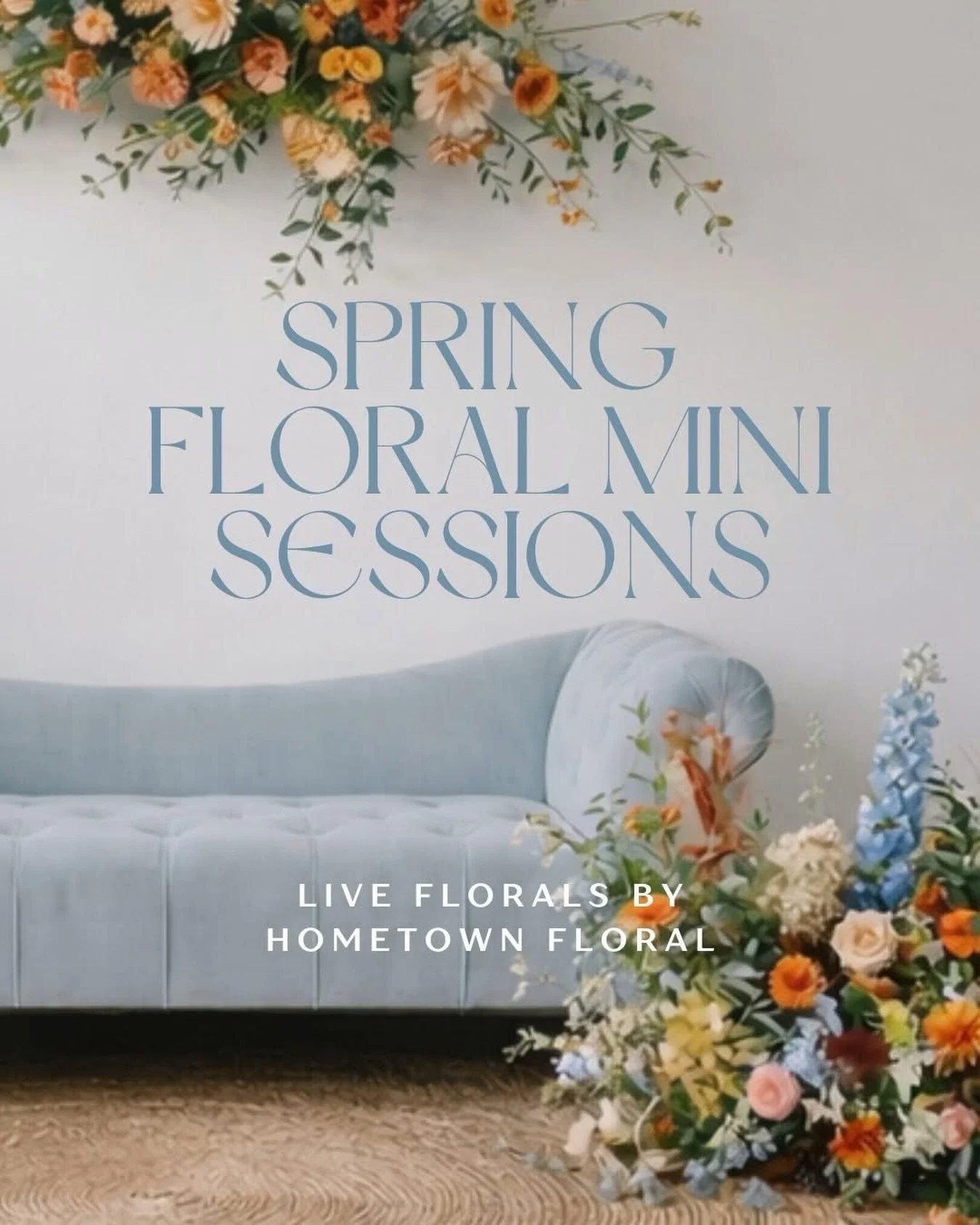 Turning the studio into a beautiful garden this weekend with the help of @hometownfloral! Grab your spot! These are ideal for some sweet motherhood moments, maternity, and portraits! 💛