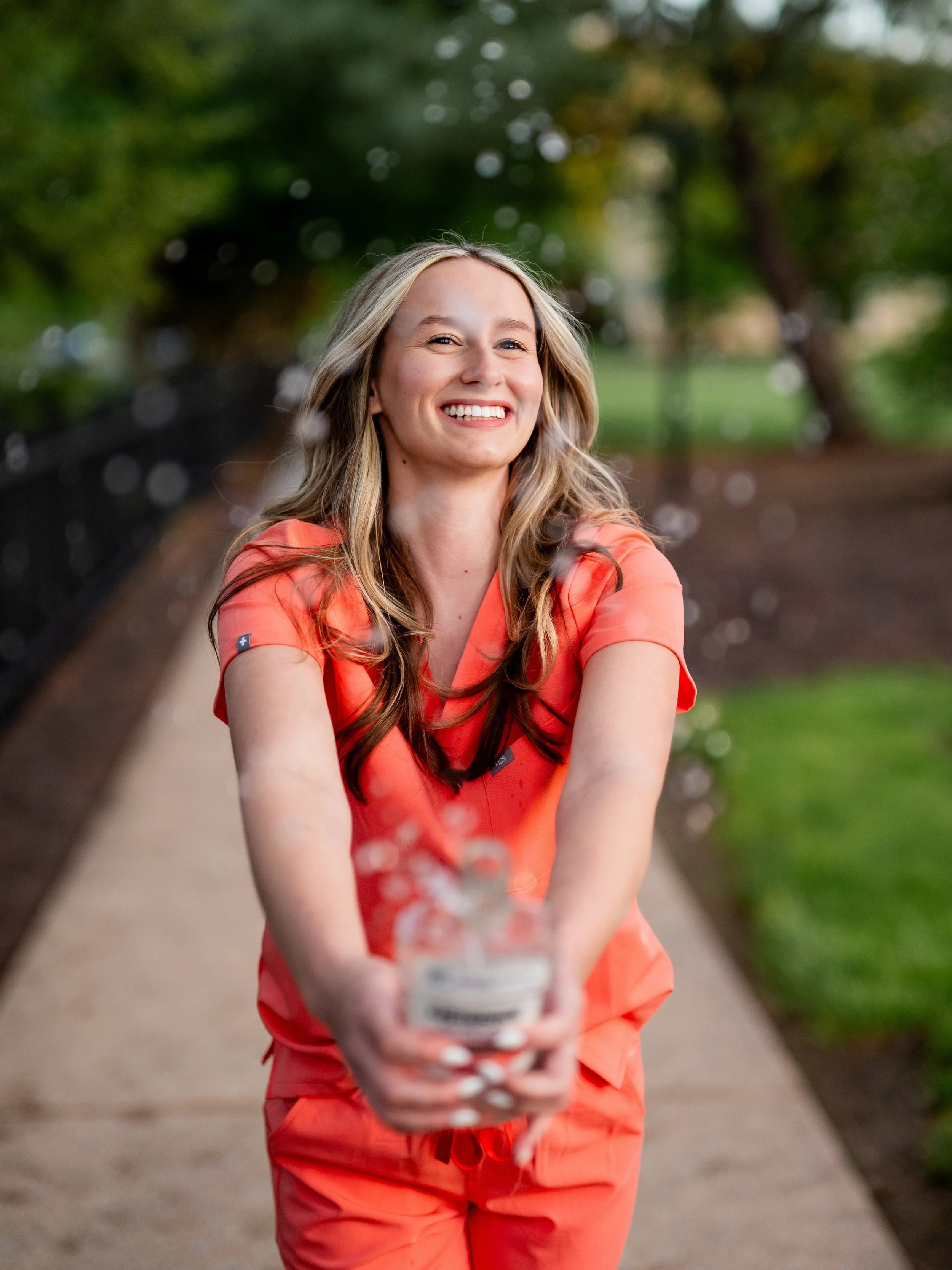 Dental hygiene grads really know how to accessorize 🪥✨

A perfect evening celebrating Madison and her impending graduation with the dreamiest light and the cutest smiles.