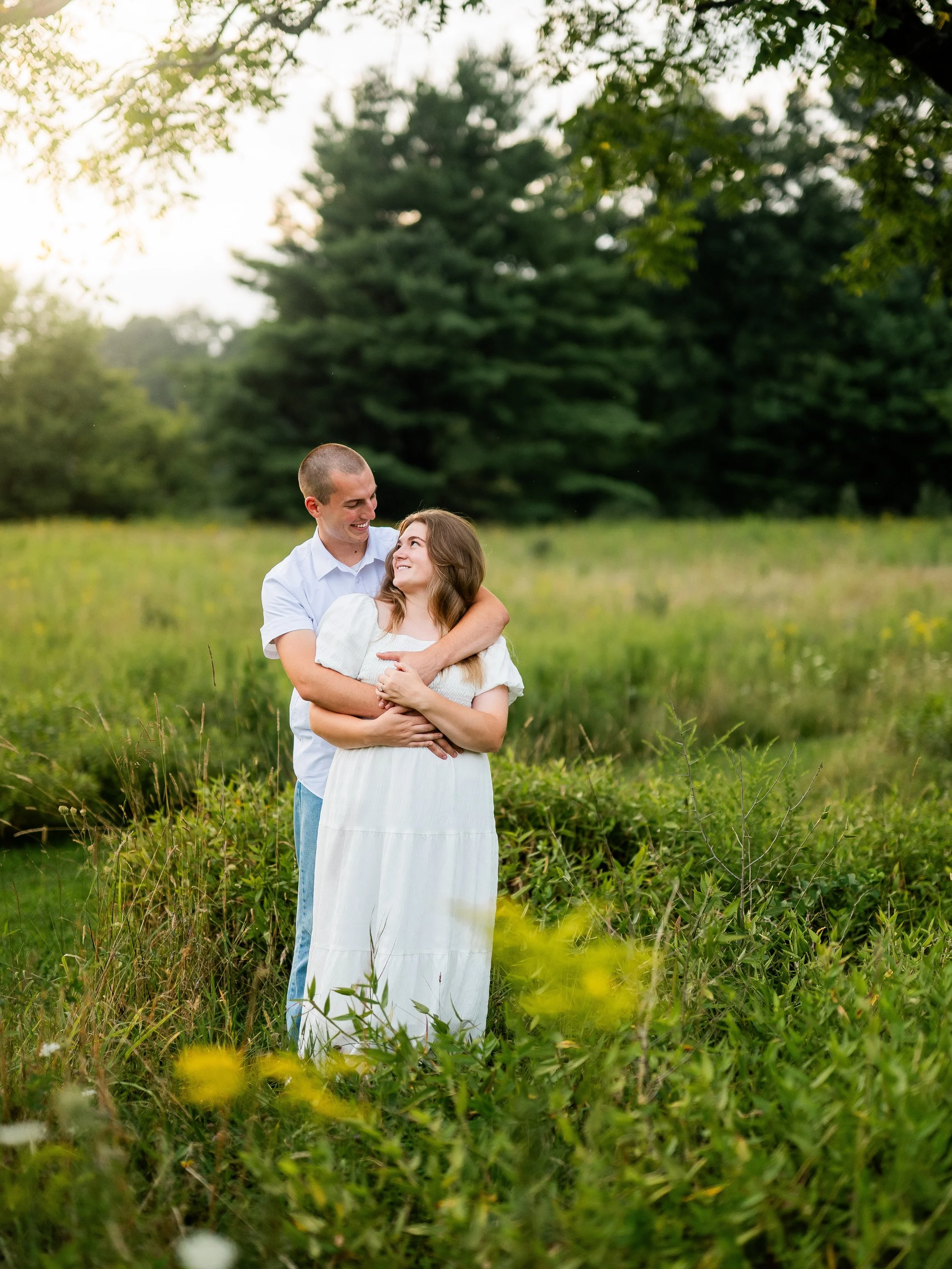 I spent gorgeous evening with Sarah + Samson wandering through the woods, fields, and flowers, documenting this season of their life together.

Their love was so easy to photograph. 🤍