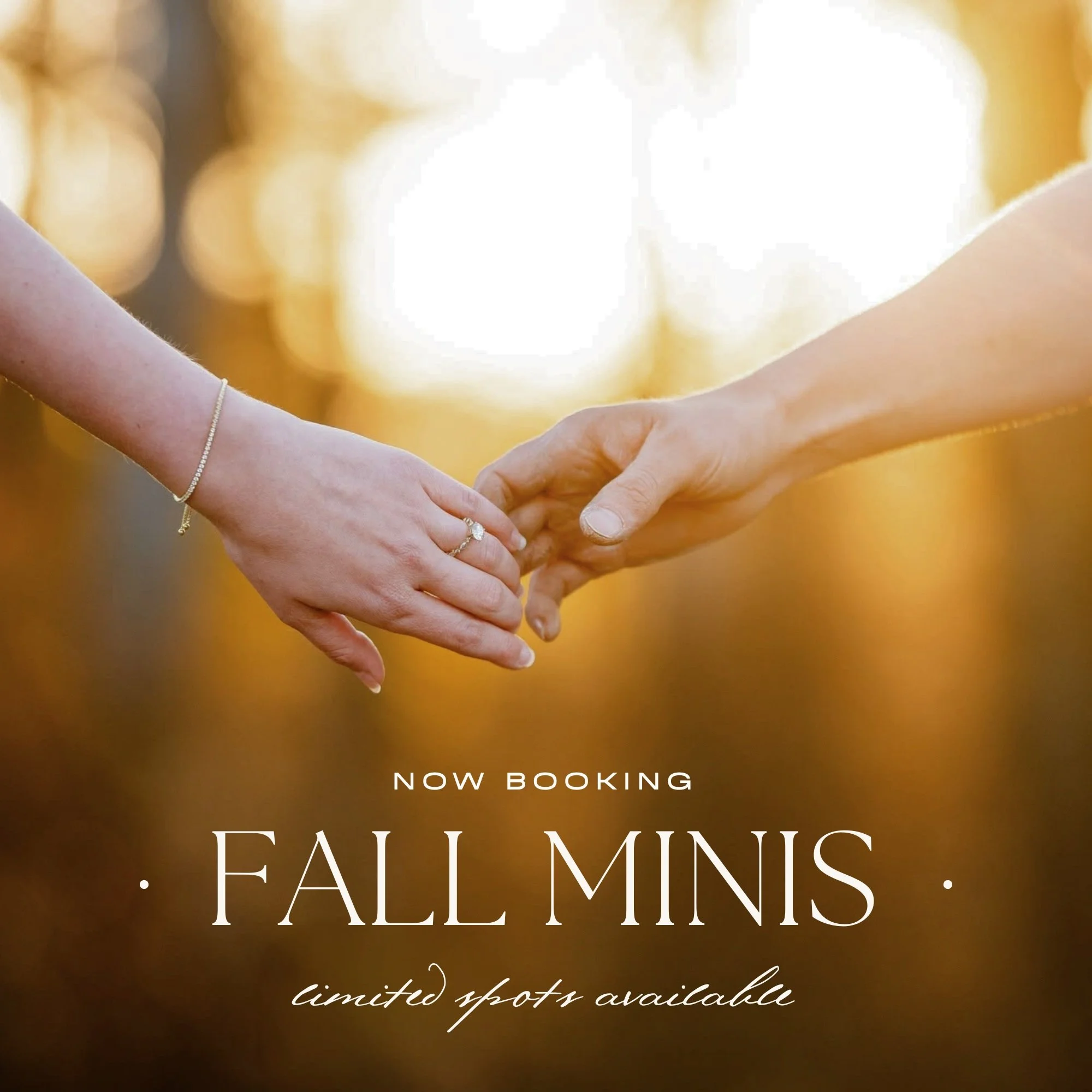 🍁 ABP Fall Minis are officially open! 🍁

If you've been thinking "we really need updated family pictures" -- consider this your sign. 😉

25 minutes, beautiful fall light, your full edited gallery, and zero pressure to choose which images