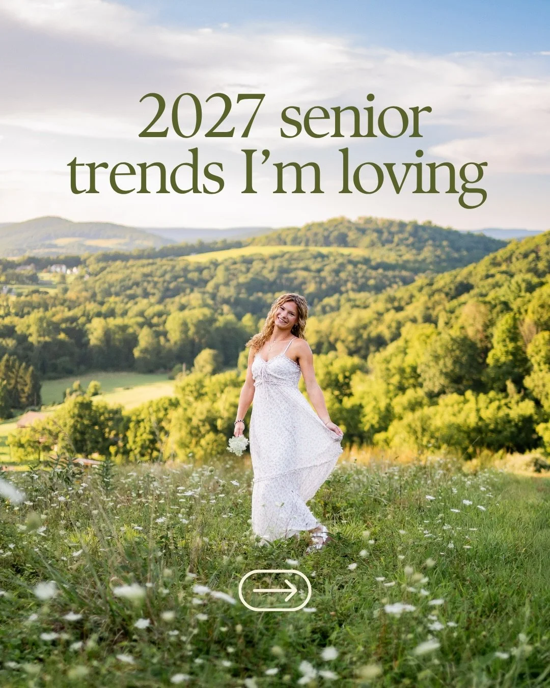 2027 senior trends I&rsquo;m loving 👇

For 2027, I&rsquo;m loving the idea of building a senior session around the details that make you you.

The color that makes you happy.
The dress you can&rsquo;t stop thinking about 
Your favorite pair of shoes