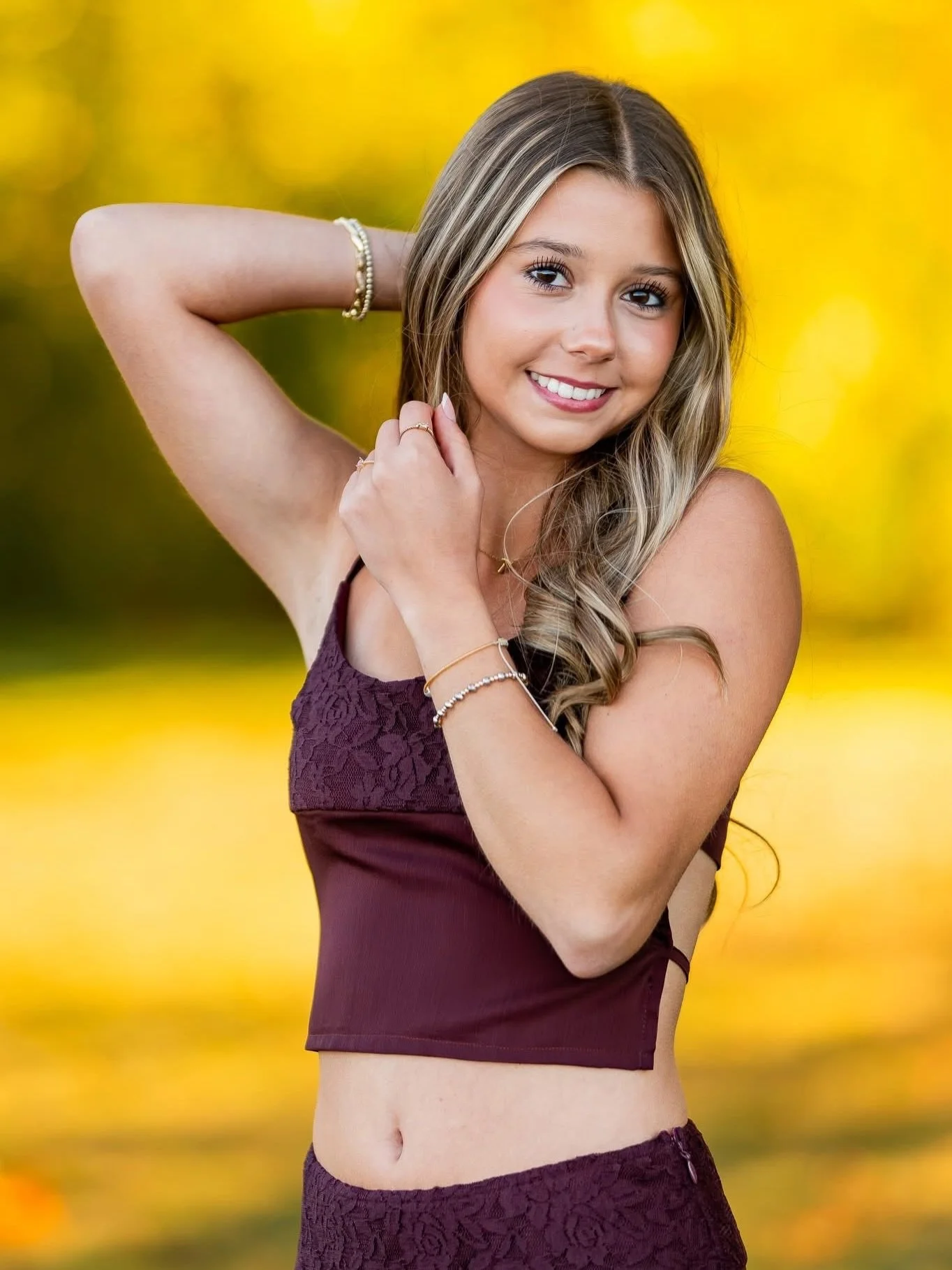 Third time&rsquo;s the charm for Talia!  After rescheduling her senior session twice because of weather, we finally got the evening we were waiting for.

Golden hour glow, gorgeous fall color, the lake&hellip; definitely worth the wait. ✨

Talia, you