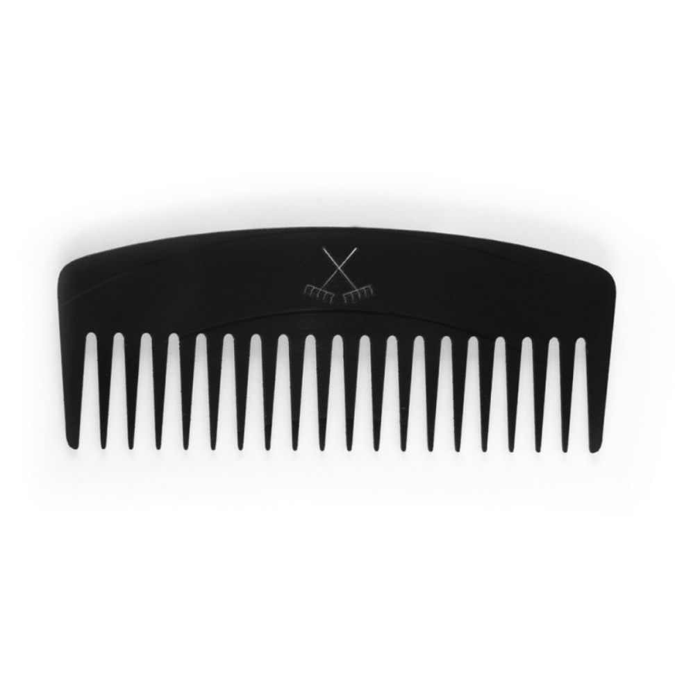 A wide tooth comb is the only way apart from using your fingers for a curly haired maven to brush their hair. It is less likely to break the hair and will sort out any tangles.