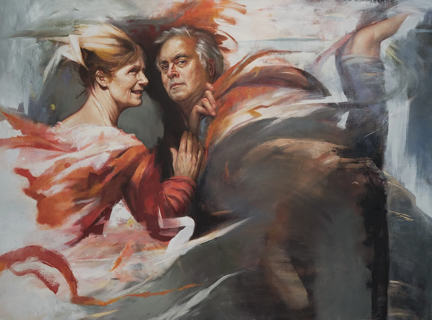 "The time has come," the walrus said. Oil on linen, 36"x 48"