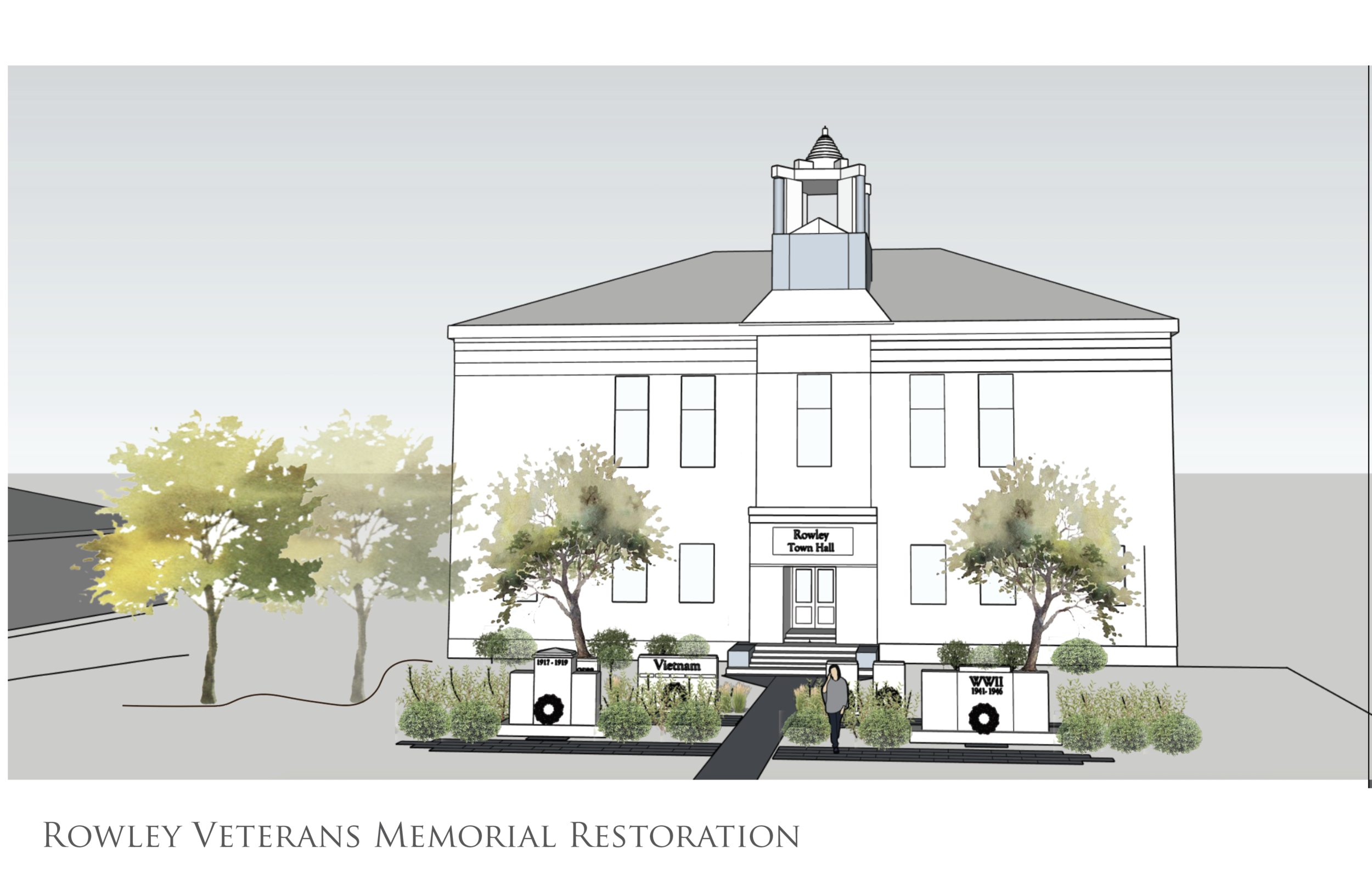 Rowley Veterans Memorial Restoration Protect: Historic Rowley Town Hall 