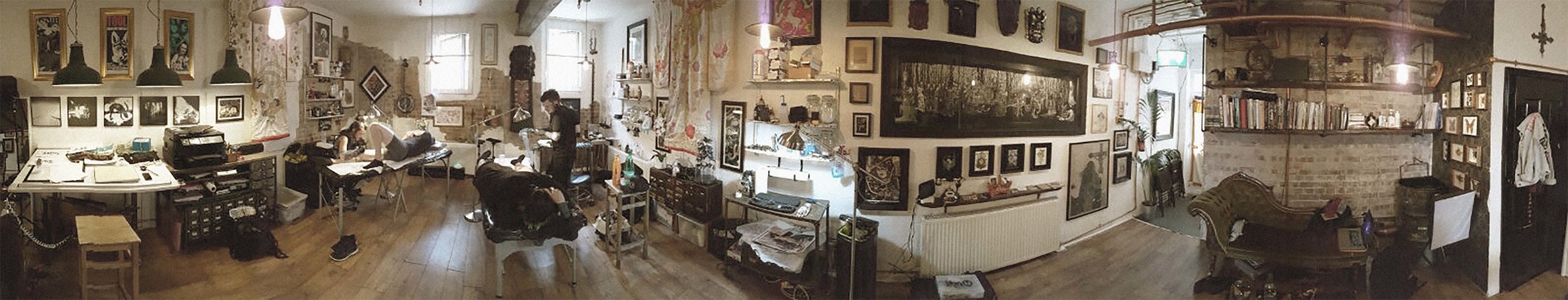 Our little studio further down the line in the summer of 2016!