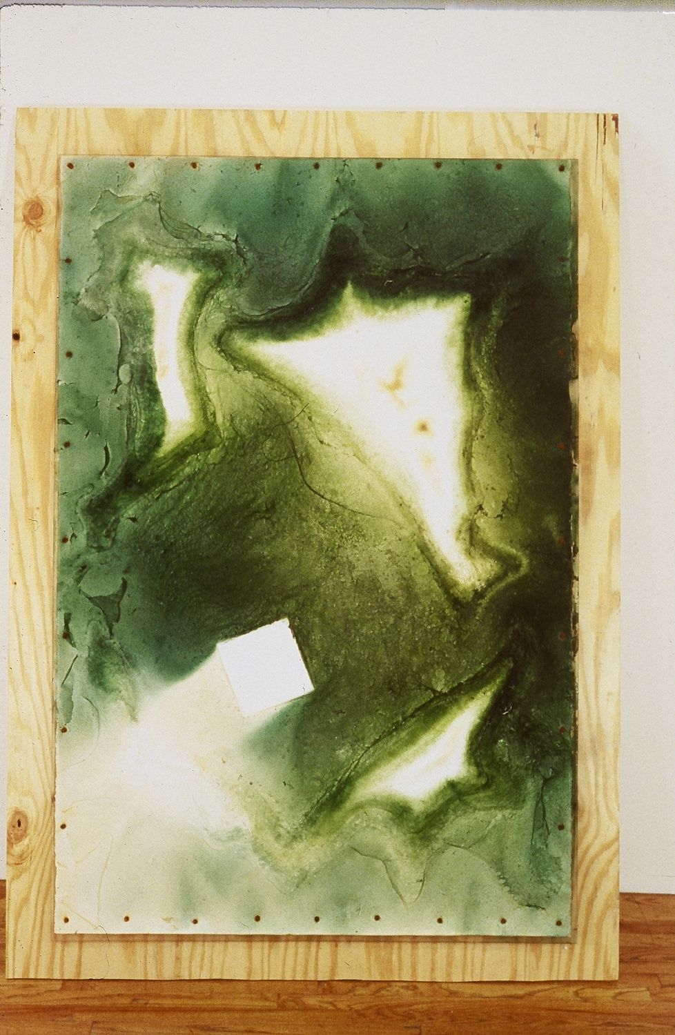 Landscape with Restrictive Element, 1992, 60"x40", algae, on paper