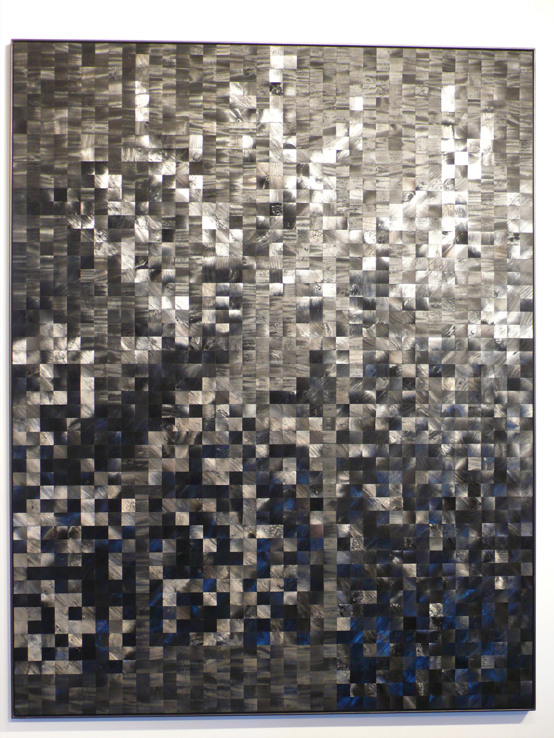 Charcoal Mirror #15, The Three Trees,  79"x62"x1-3/4", charcoal