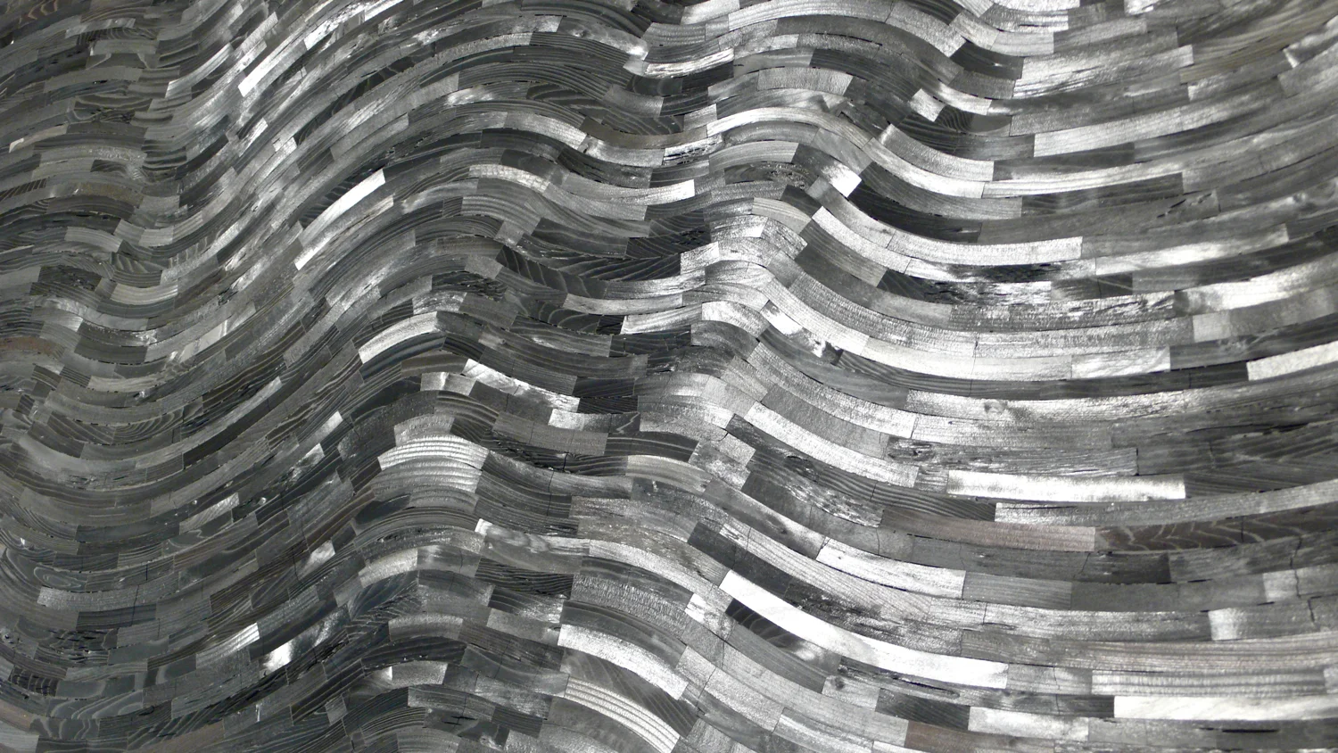 Charcoal Mirror Arcs, detail