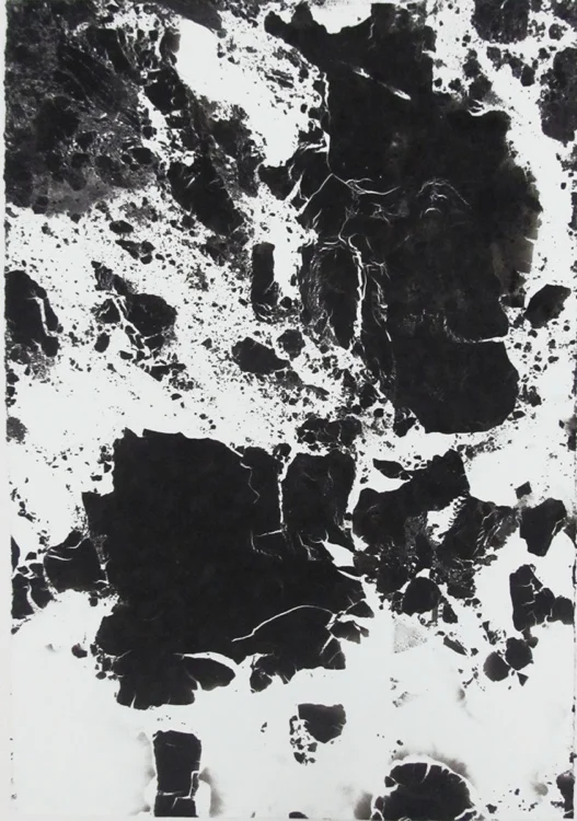 Smoke Flow #9, 60"x40", smoke on paper