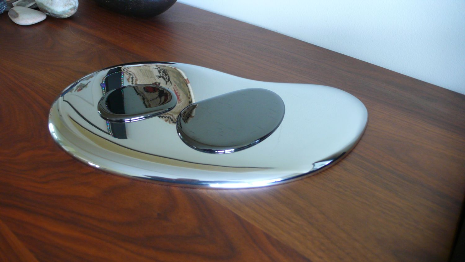 Carbon Chromium Mirror, coal, stainless steel