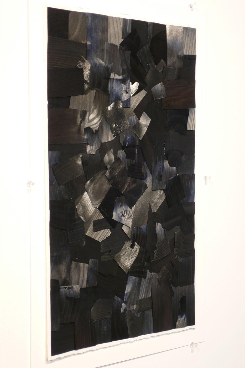 %22 Untitled # 1%22, angle view, 2014, 26%22x18%22, charcoal on paper.jpg