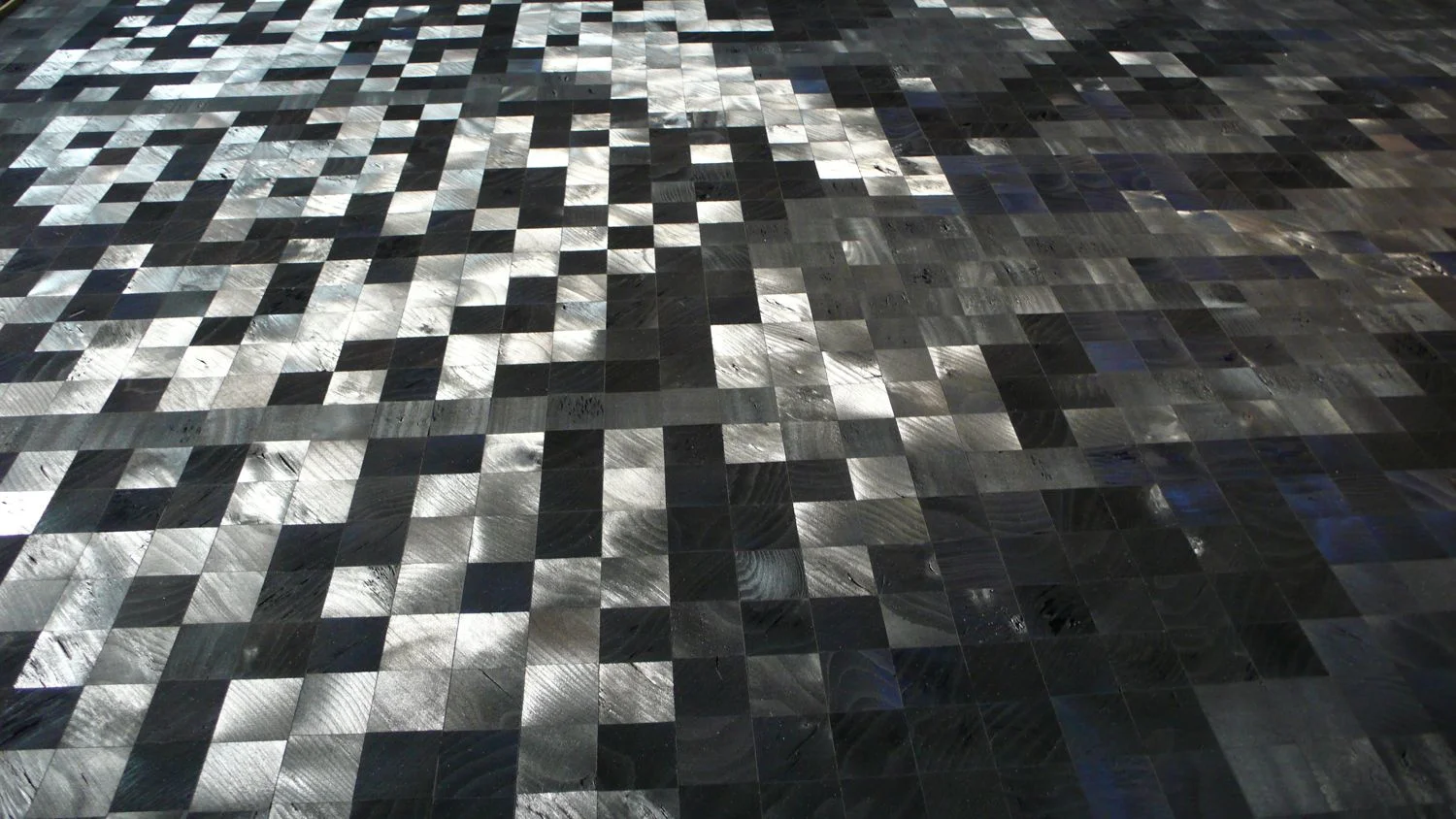 Charcoal Mirror #10, detail outside