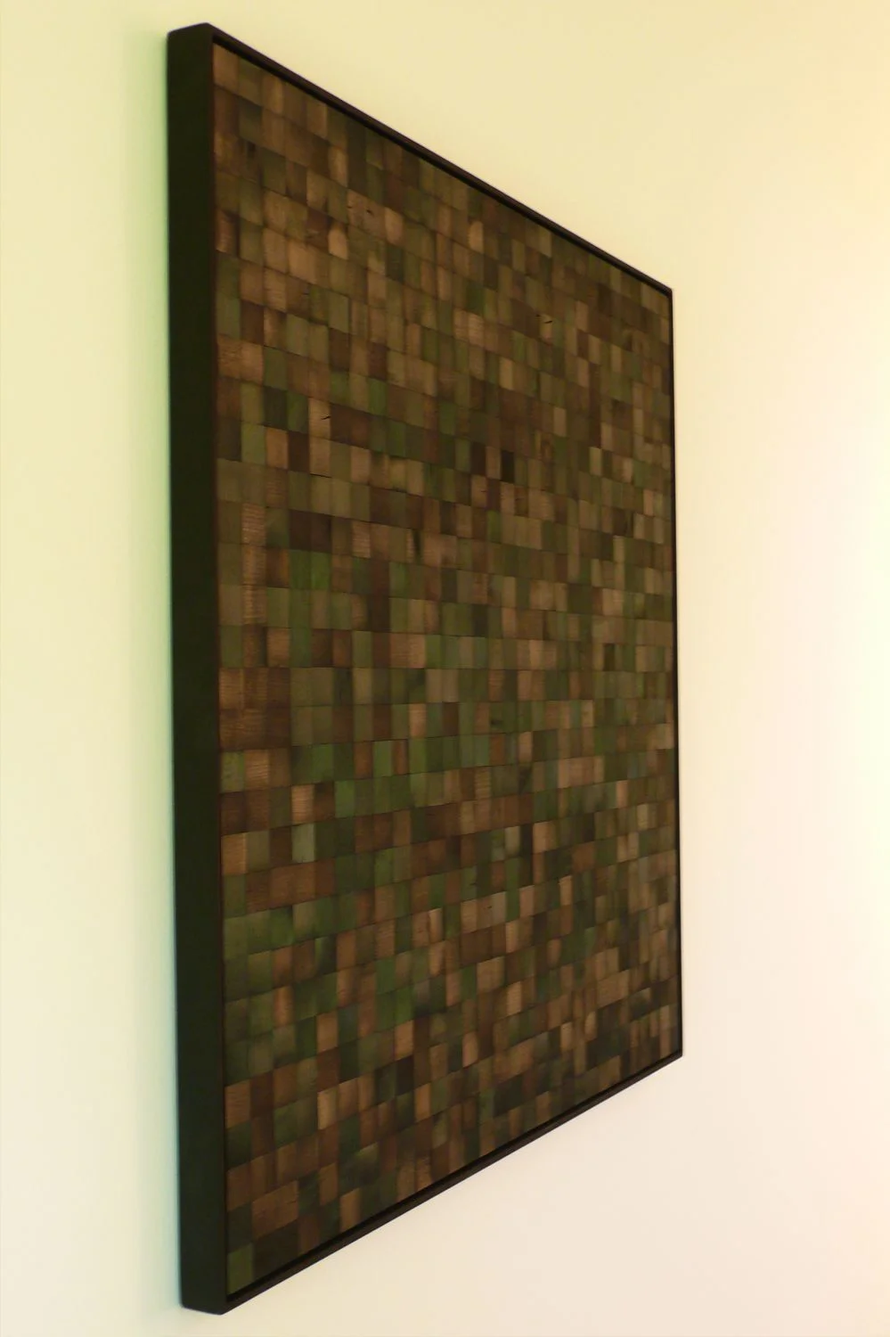 Charcoal Mirror #4, 27"x27", charcoal