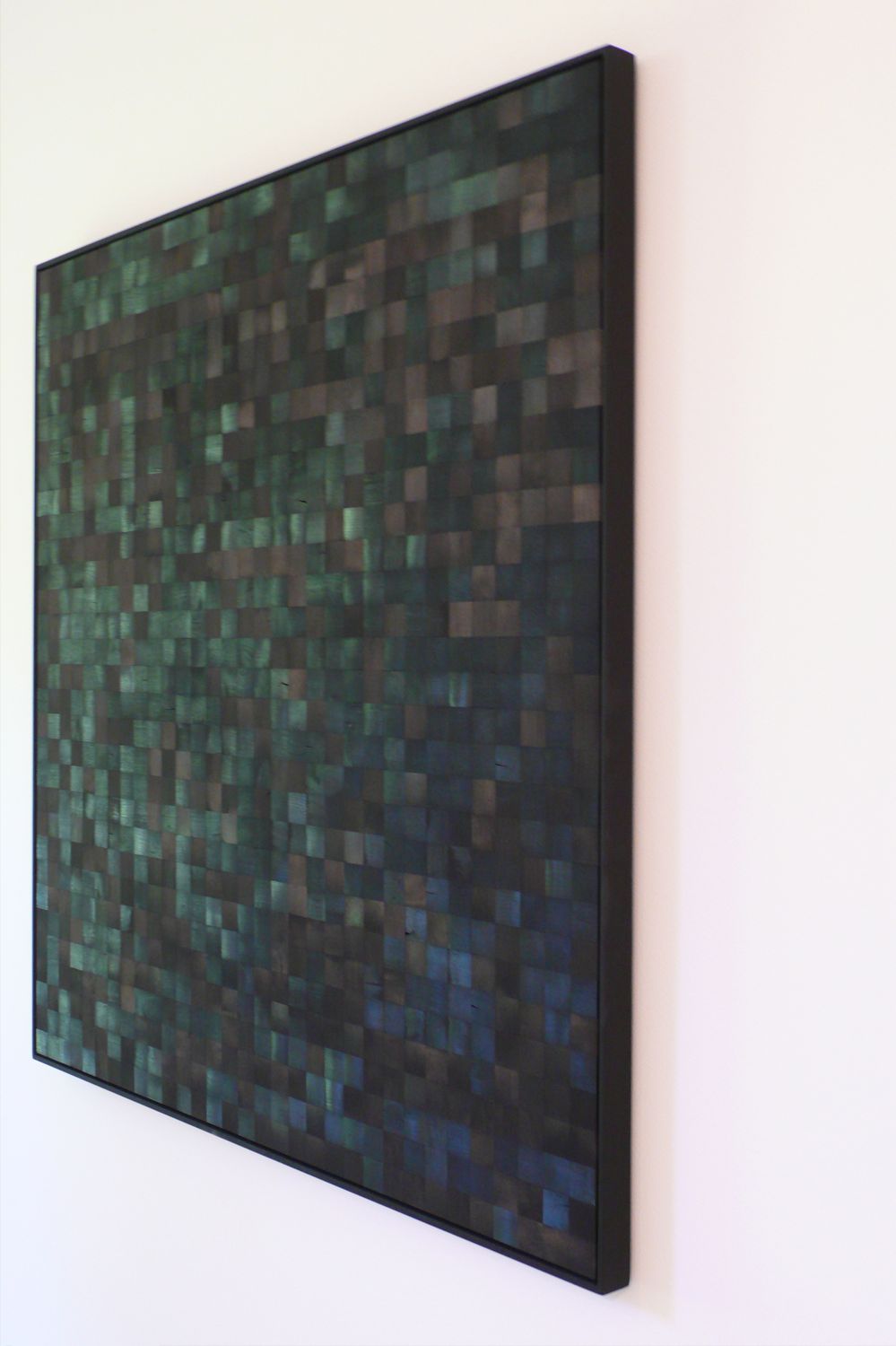 Charcoal Mirror # 5, 31"x31", charcoal