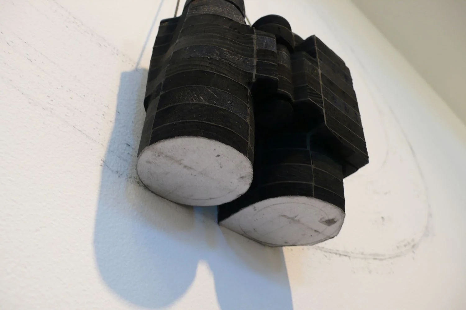 Untitled, Detail of binoculars, and drawing