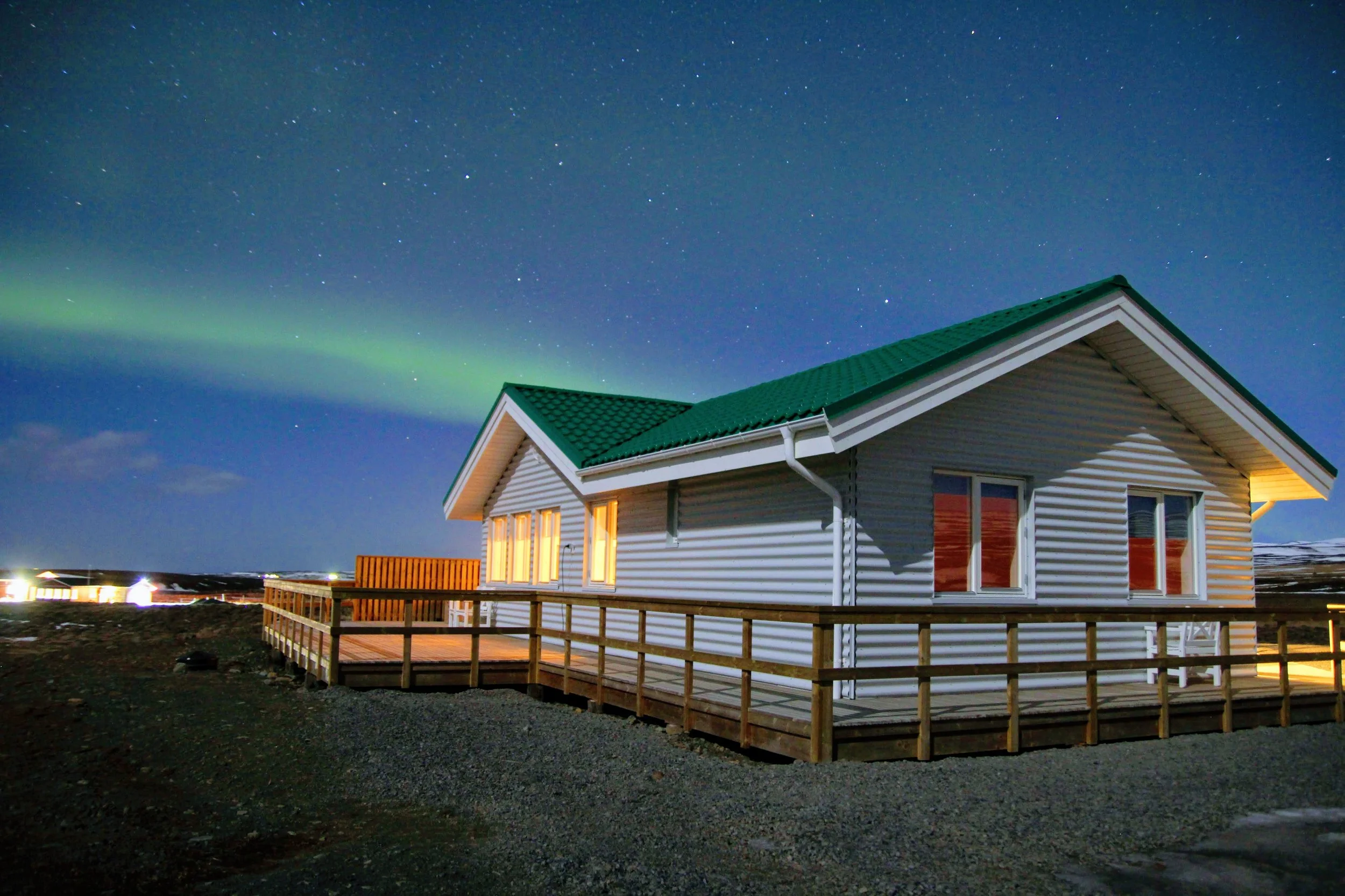 Mýrarkvísl Lodge...and northern lights!