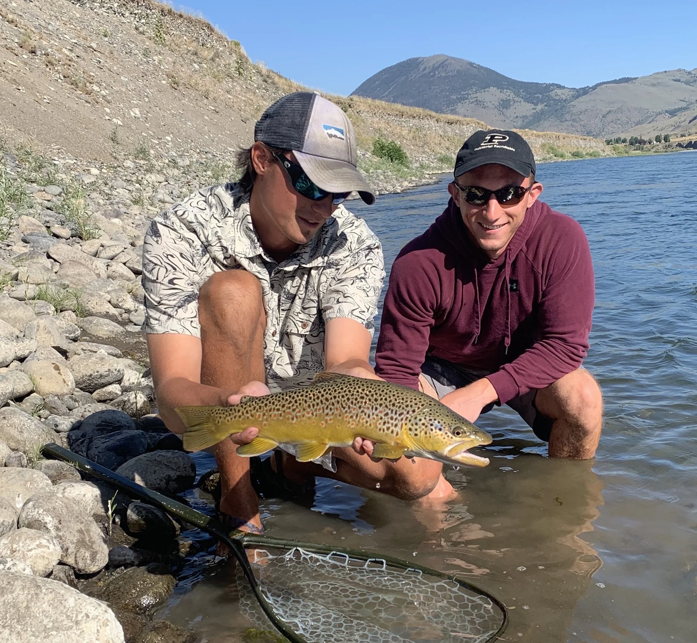 Montana brown trout bring out smiles!