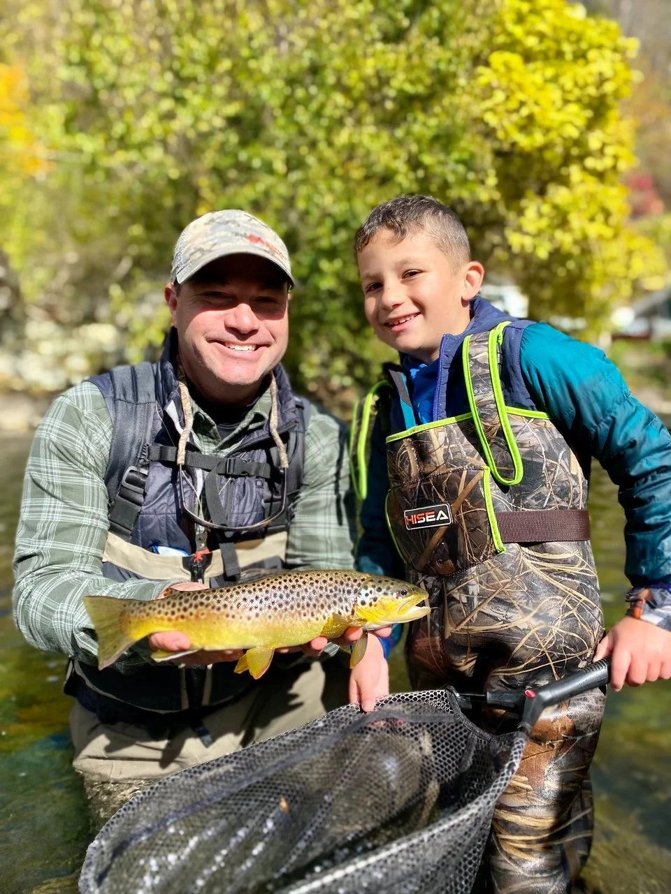 Central Pennsylvania brown trout caught on Blowtorch nymph dropper — early fall