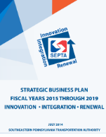 SEPTA Strategic Business Plan FY 2015 - 2019 (PDF, 1.4 MB) July 2014