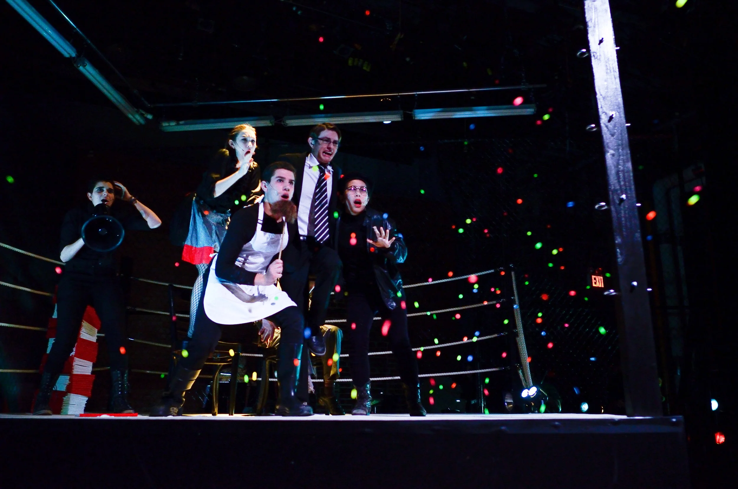 Fieldston School Written by Eugène Ionesco Directed by Clare Mottola Scenic & Projection Design by Emmie Finckel Lighting Design by Deb St. Onge Sound Design by Rocky Russo Costume Design by Clare Mottola Original Music by William Norman Photo: David Miceli