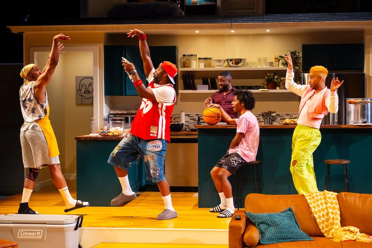  Hartford Stage &amp; Baltimore Center Stage  Written by Katori Hall Directed by Christopher D. Betts Scenic Design by Emmie Finckel Costume Design by Jahise LeBouef Lighting Design by Adam Honoré Sound Design by Kathy Ruvuna  Photo: T. Charles Erick