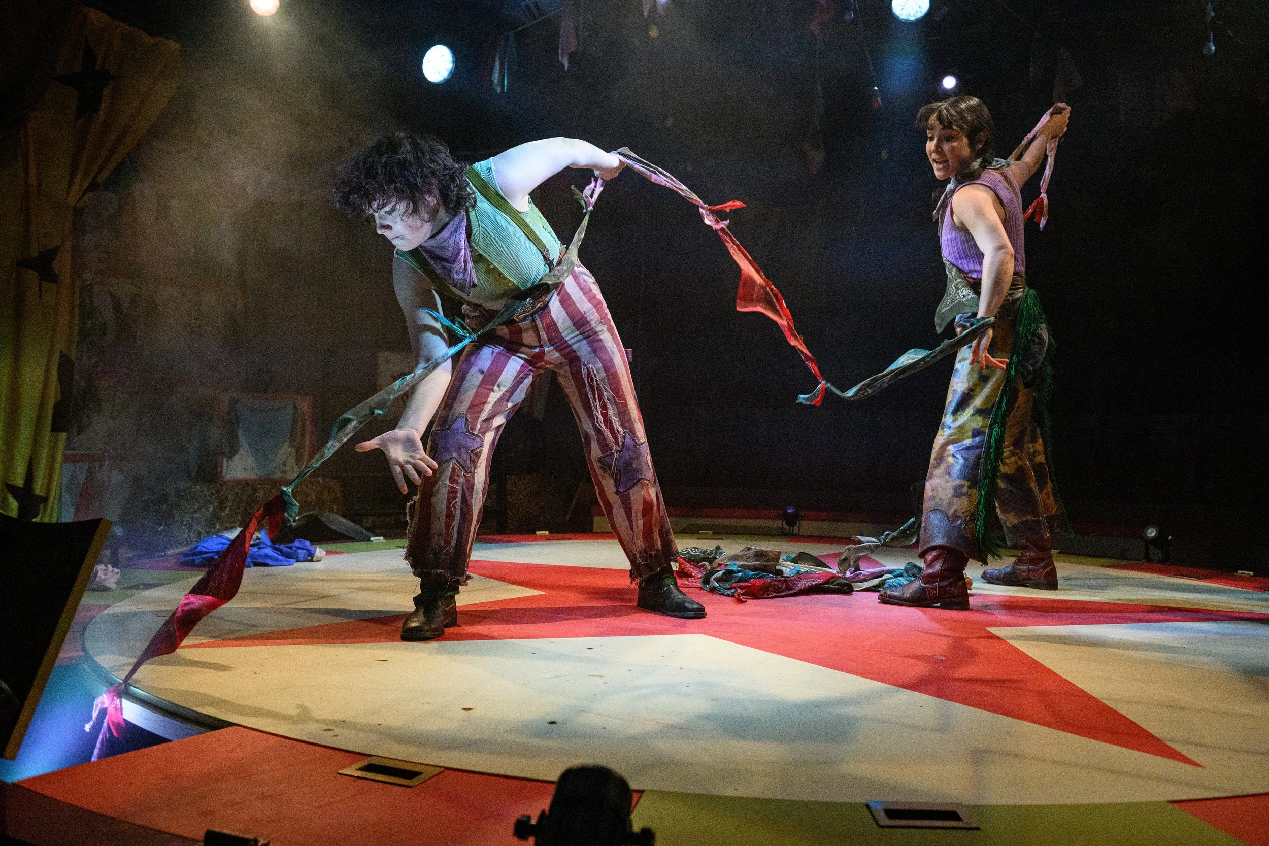  Ars Nova  Written by Xhloe and Natasha Directed by Tom Costello Scenic Design by Emmie Finckel Lighting Design by Angelo Sagnelli Co-Costume Design by Christopher Ford Co-Sound Design by Carsen Joenk Associate Scenic Design and Prop Supervision by C
