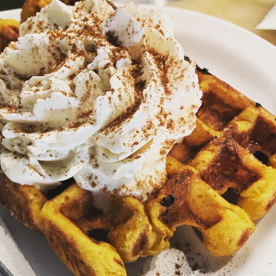 Pumpkin Waffles are back! The perfect way to welcome Fall back to Austin! Order online for easy pick up!