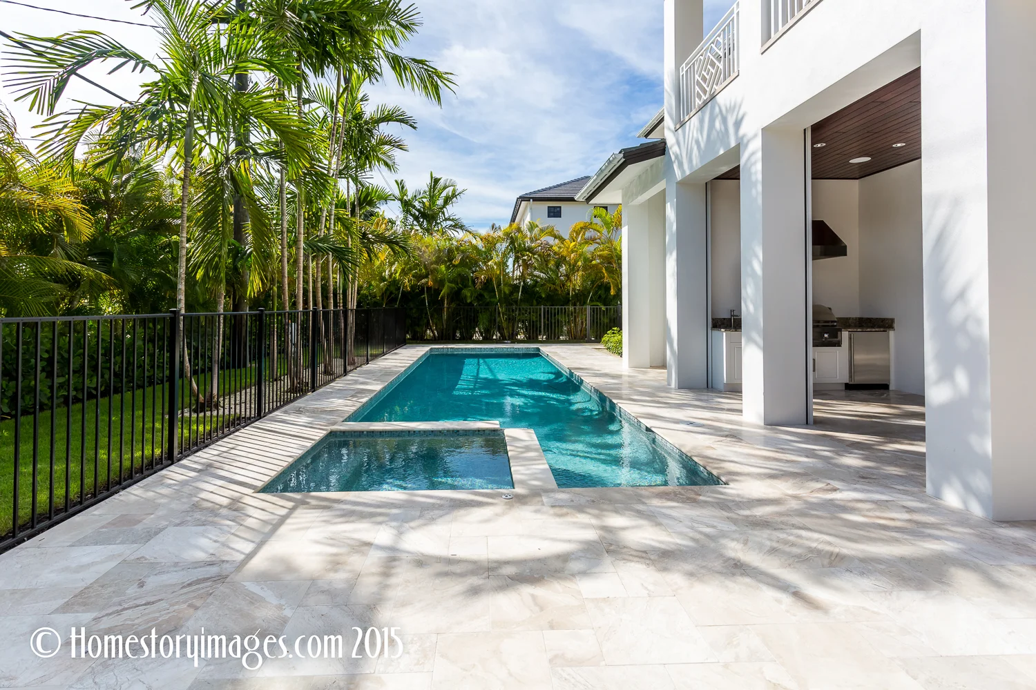 Pool & Spa at Luxury Real Estate by Home Stories Photography