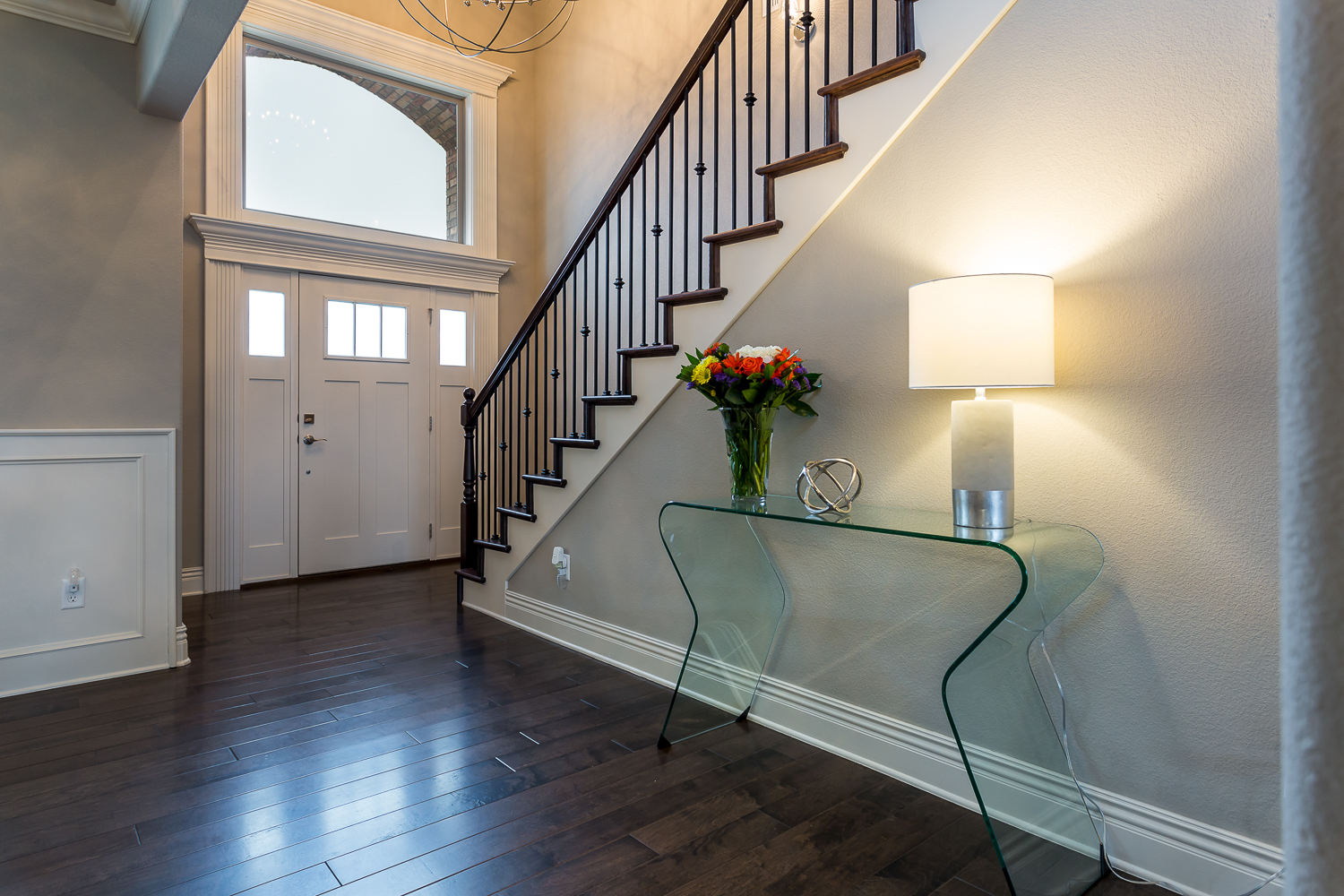 Foyer shot  real estate photo of home in Quailridge community of