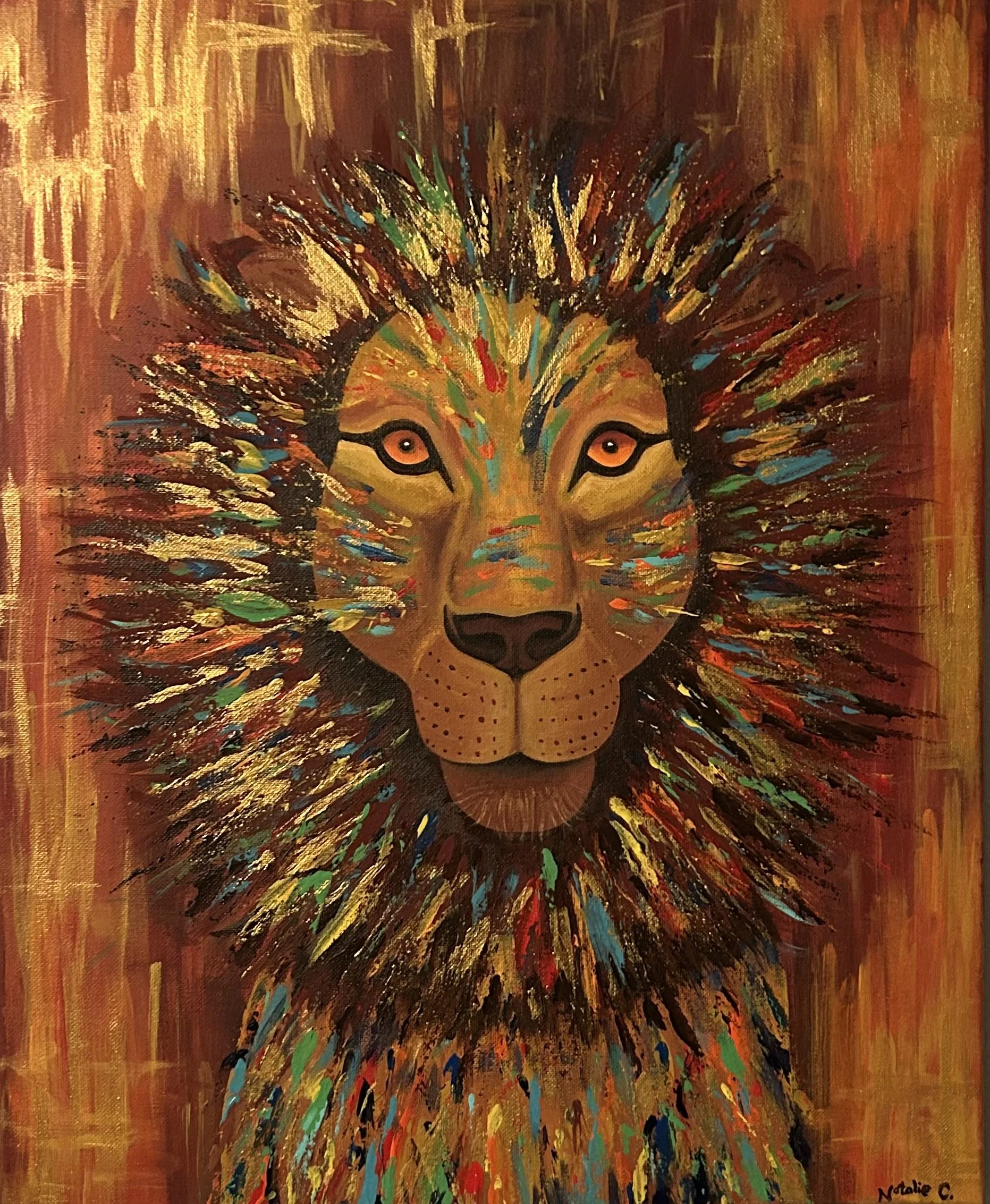 Diptych - Lion