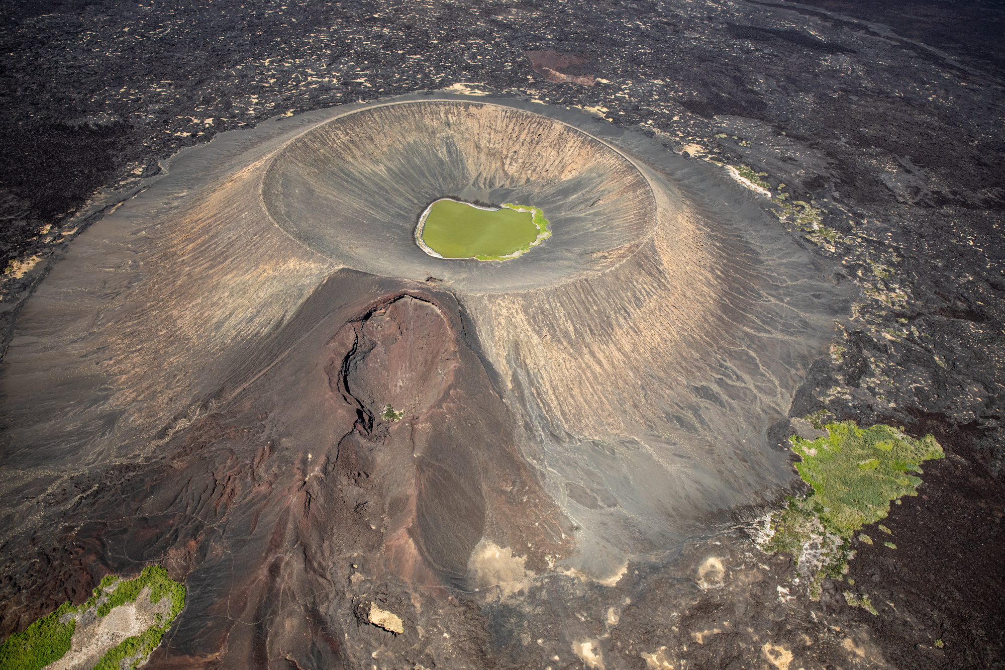   Volcanic Crater, Danakil Depression, Ethiopia  - One of the hottest, driest and lowest places on earth, the Danakil Depression is part of the Great Rift Valley.  The Afar people have adapted to living in it’s extreme conditions.  