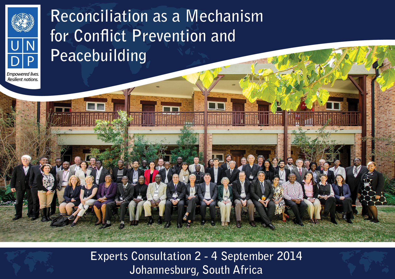 Dr. Starzyk at an United Nations Development Program experts consultation on reconciliation.