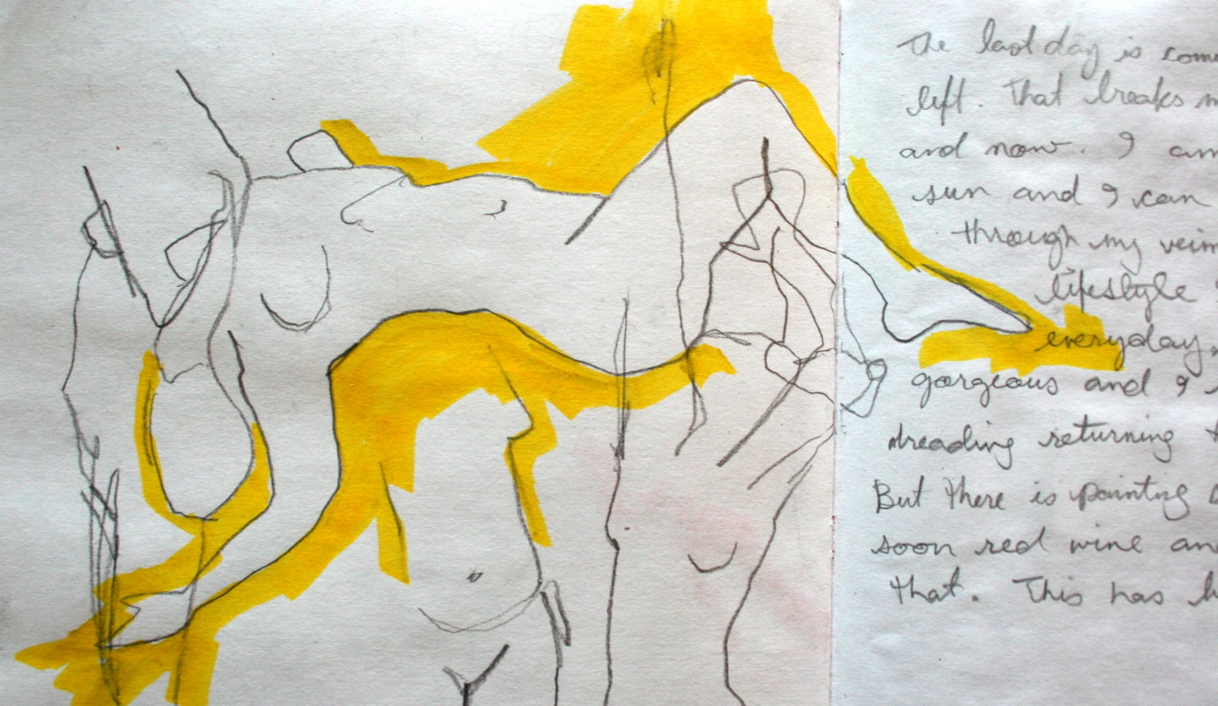 graphite & maker on paper - 2004