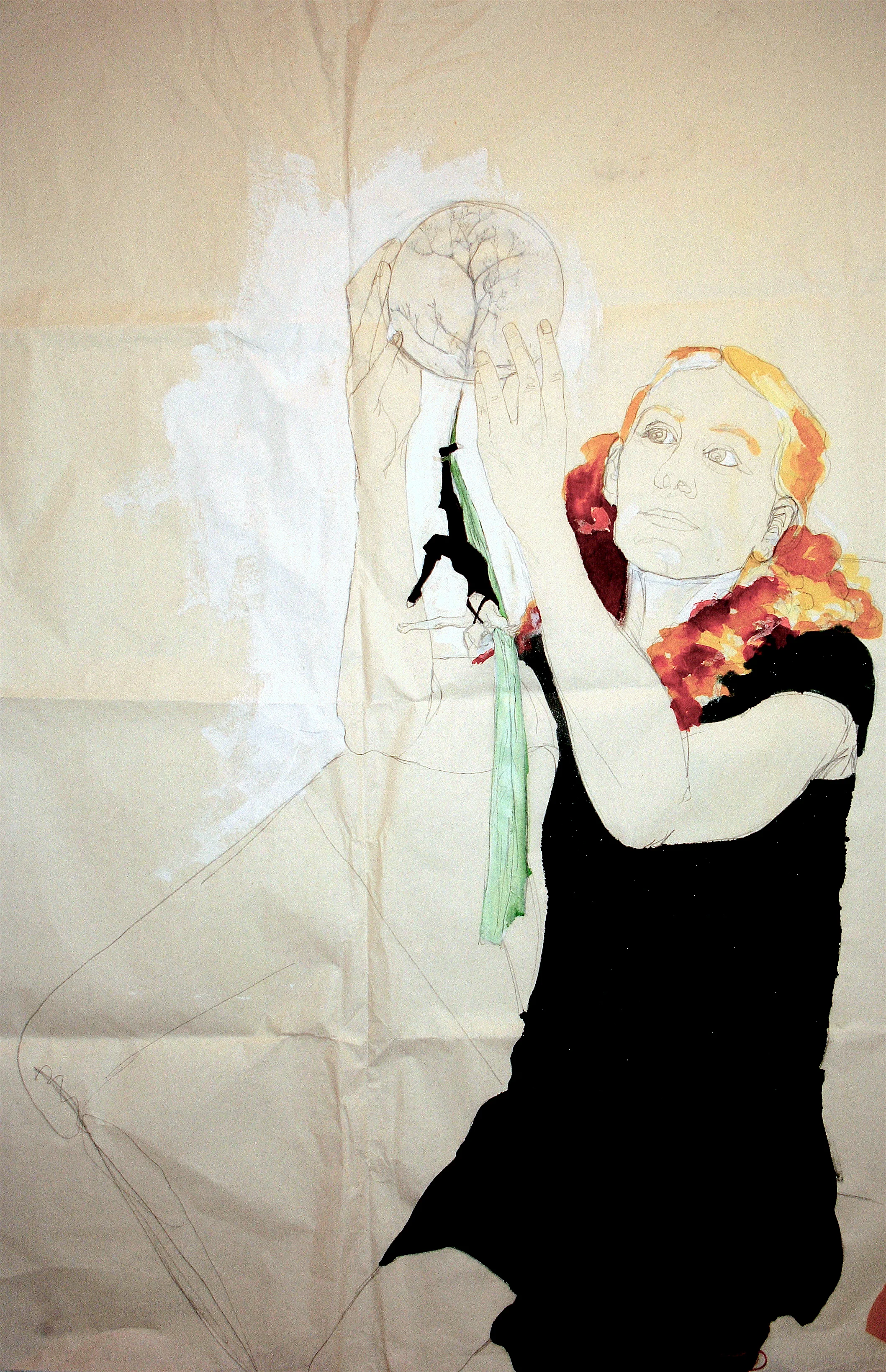 gouache & ink & graphite on paper - 2007