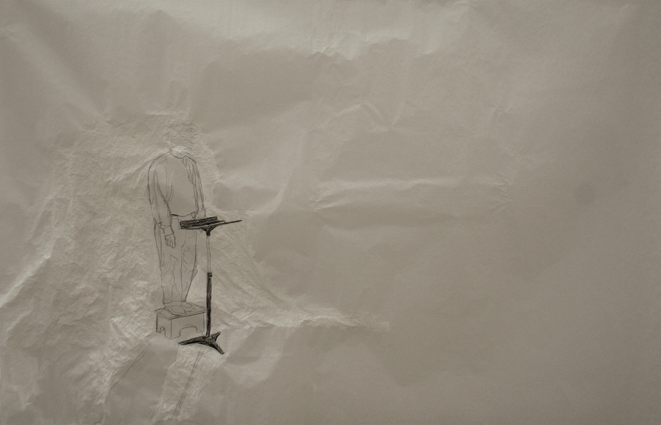 graphite & gesso on paper - 2009