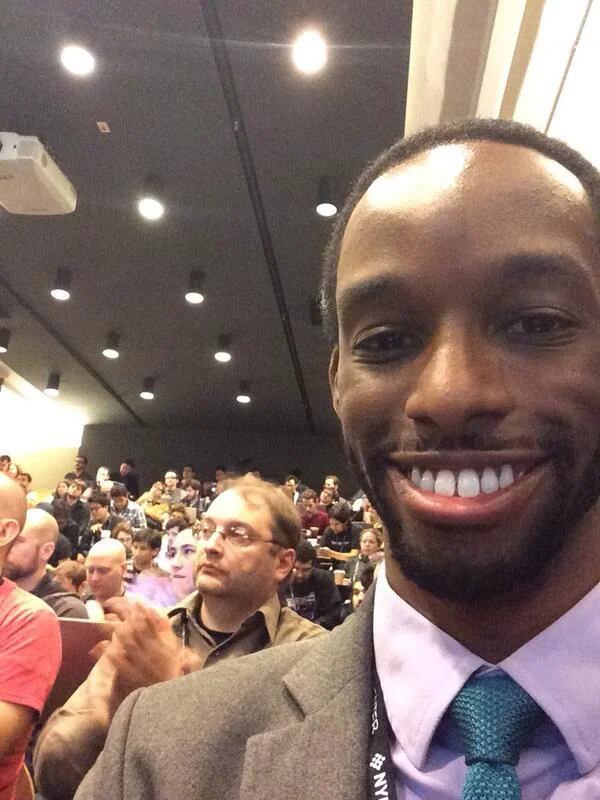 Me gushing at the opening of PRACTICE 2013.