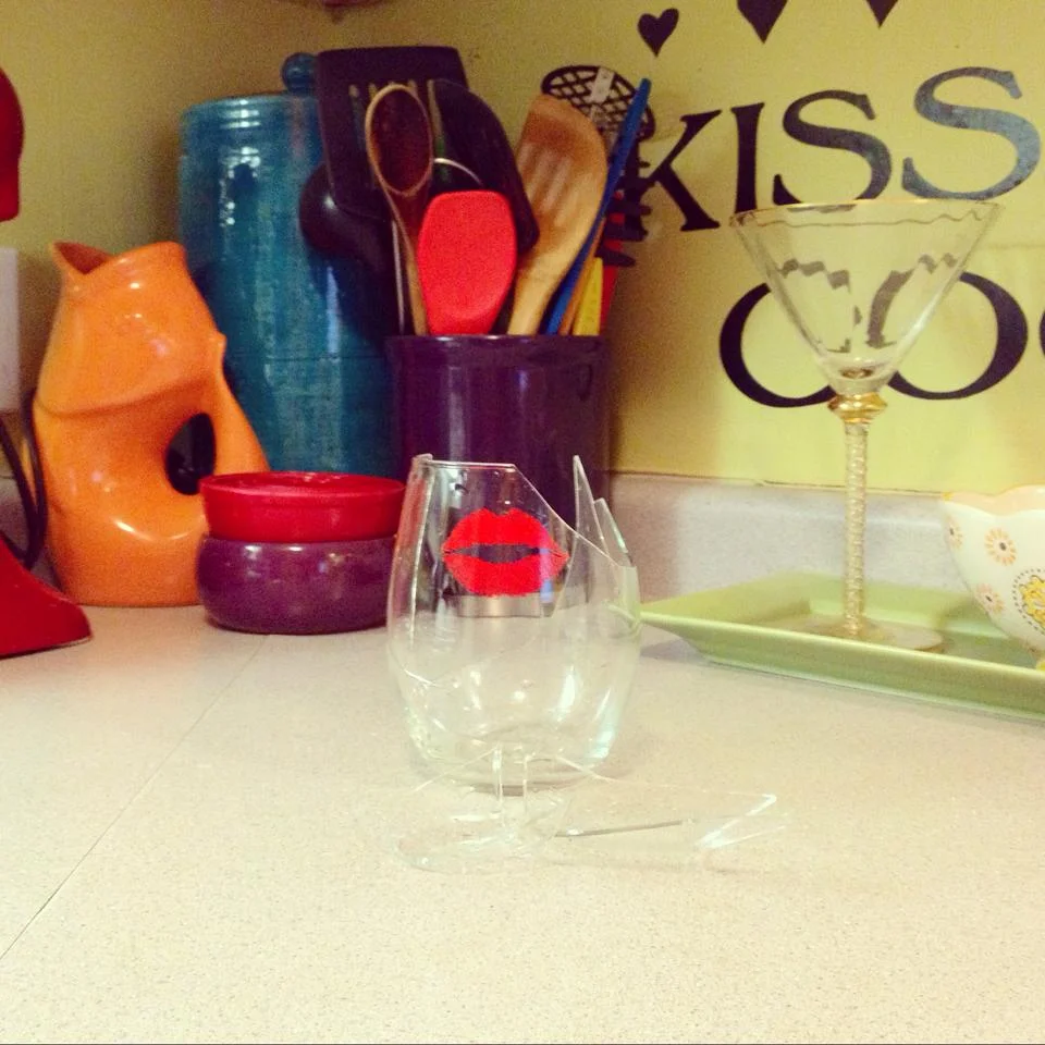 I believe broken glass (or anything you accidentally break for that matter) represents an imminent breakthrough. Within a few days I broke both of my beloved lip glasses while washing them. Great things followed. RIP, beauties.