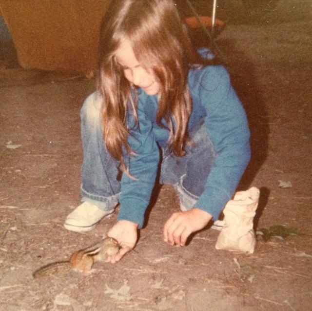 Little me with my little friend.