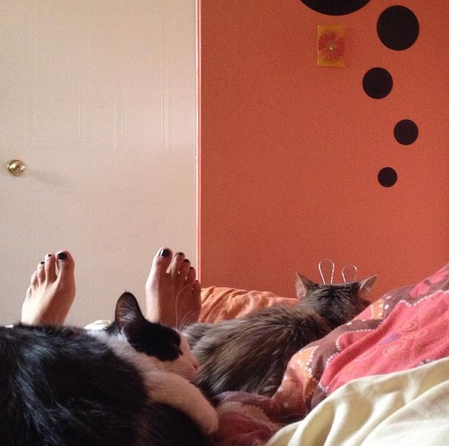 Nap time for the girls.