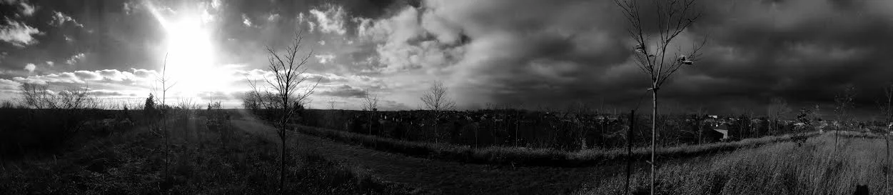 My very first panoramic shot! Taken at Devil's Hill in Cambridge.