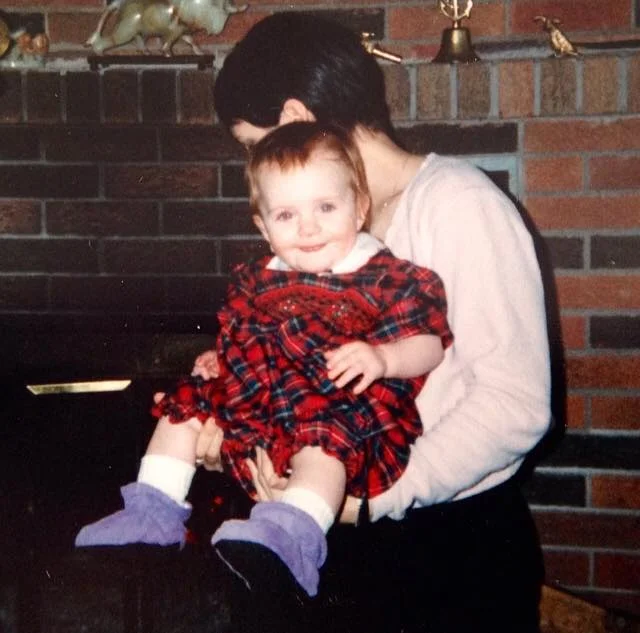 Paige's first Christmas! We were at the Walsh's.