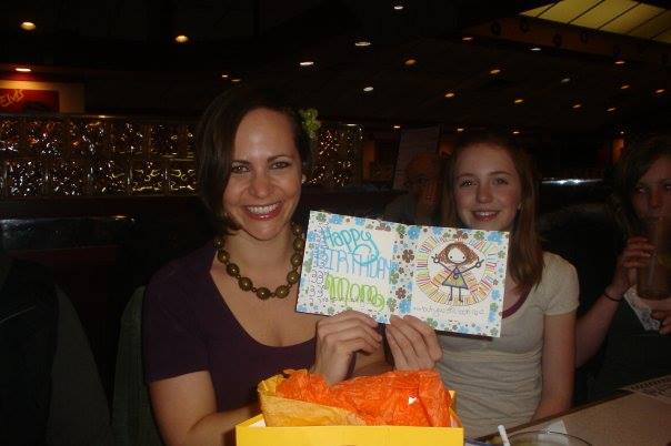 Flashback. Celebrating my 33rd birthday and loving Paige's card.