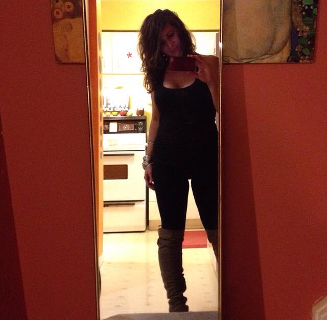 All black club look (mirror 2) 