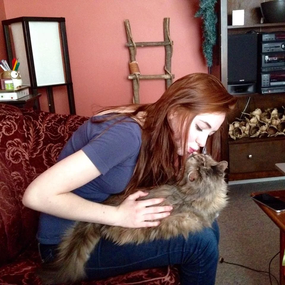 An unexpected visit and kitty kisses xx