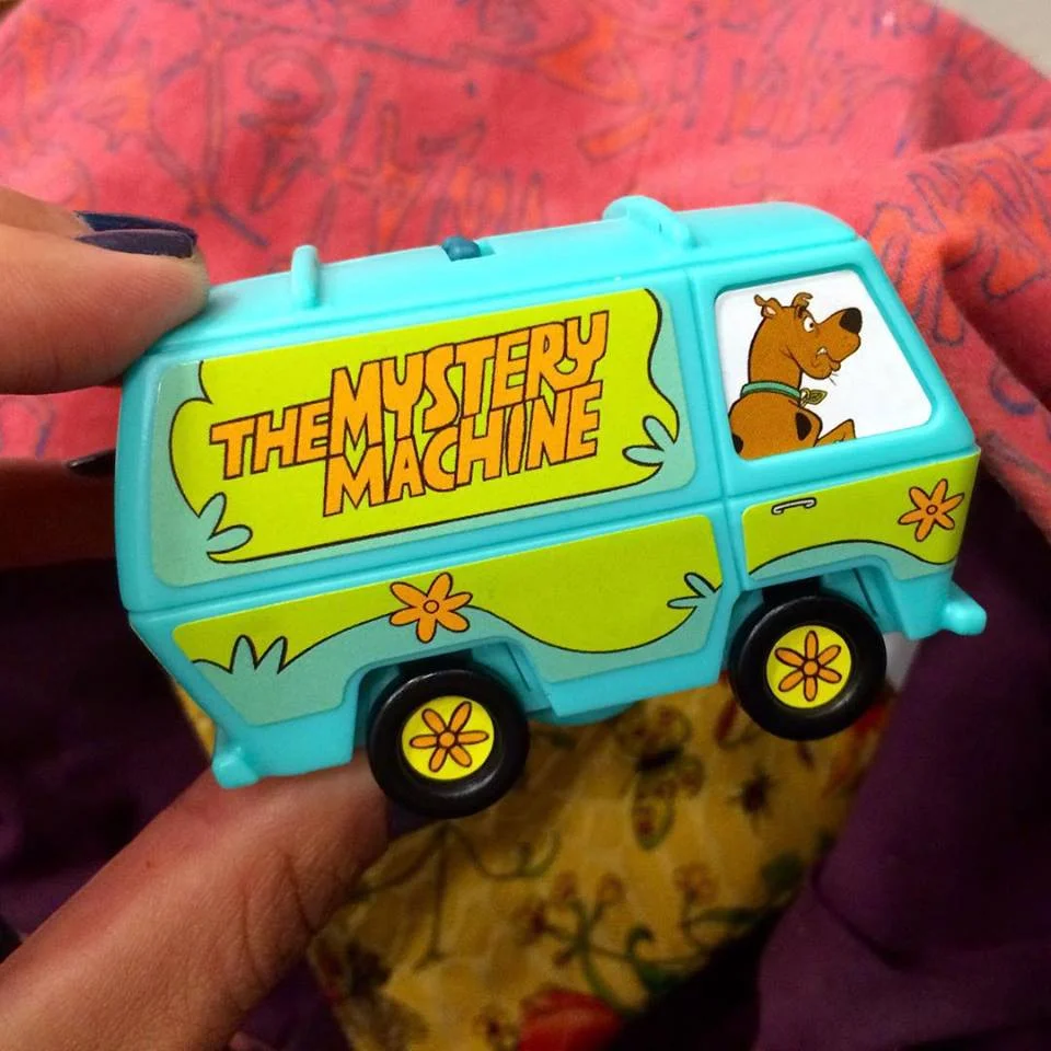 My kid's meal toy. I put the stickers on myself!