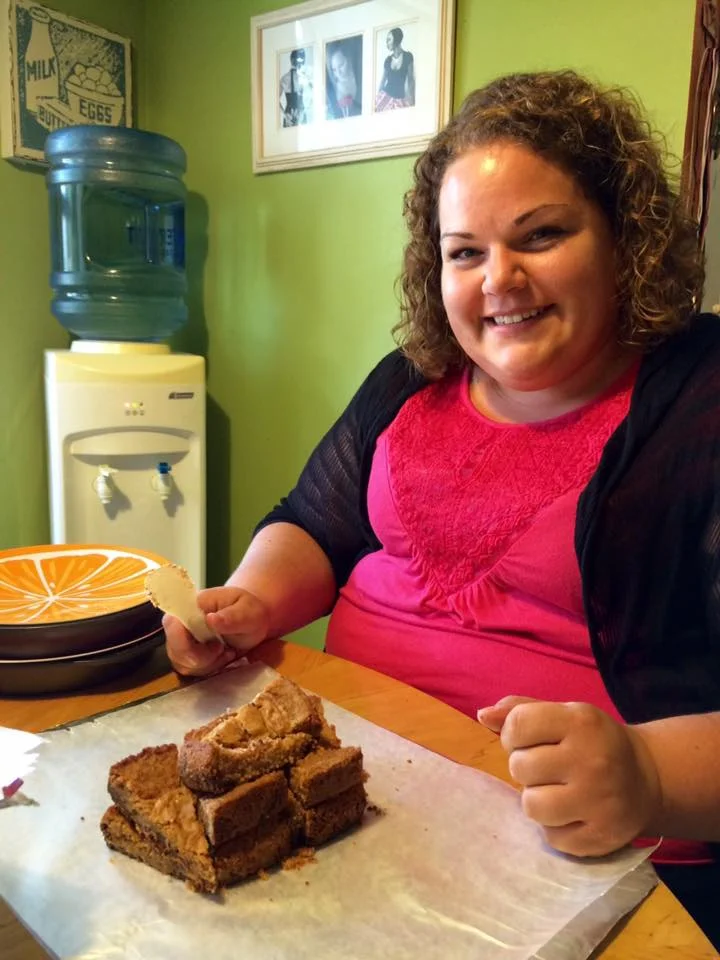 Sweetling Krista preparing our 3rd anniversary batches